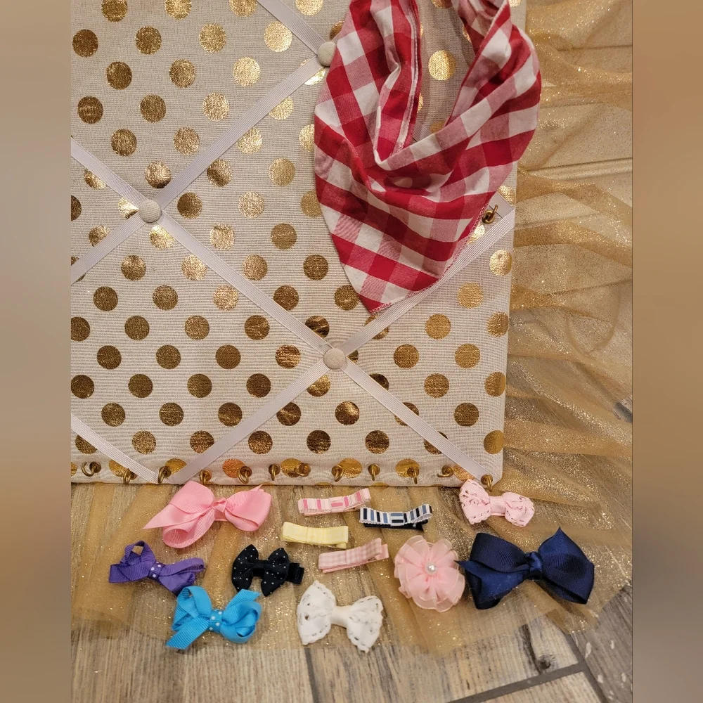 Little Girls Bandana, Hair Bows And Hair Clips